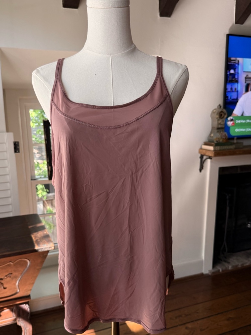 Lululemon Anew Strap Tank in the color Spanish Rose